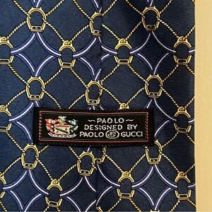 Men’s vintage Tie designed by Paola Gucci 100% silk made in Italy